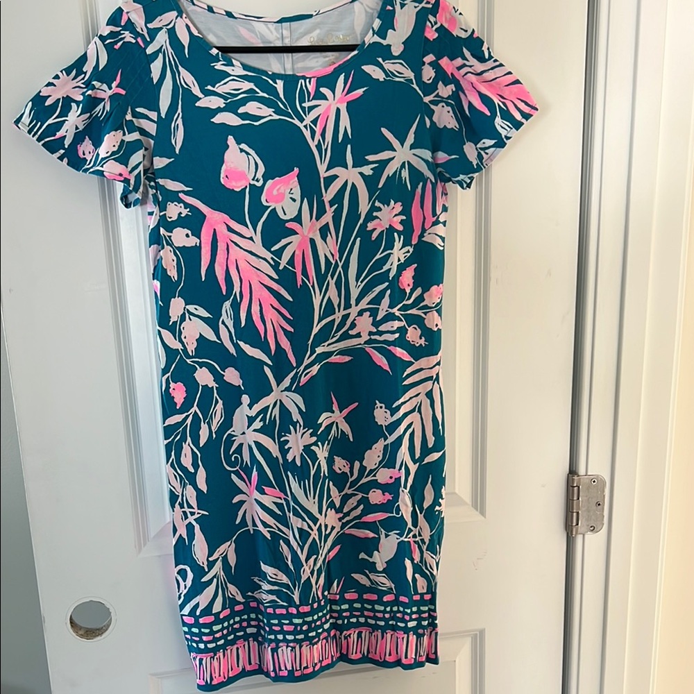 Lilly Pulitzer Teal and Pink Dress